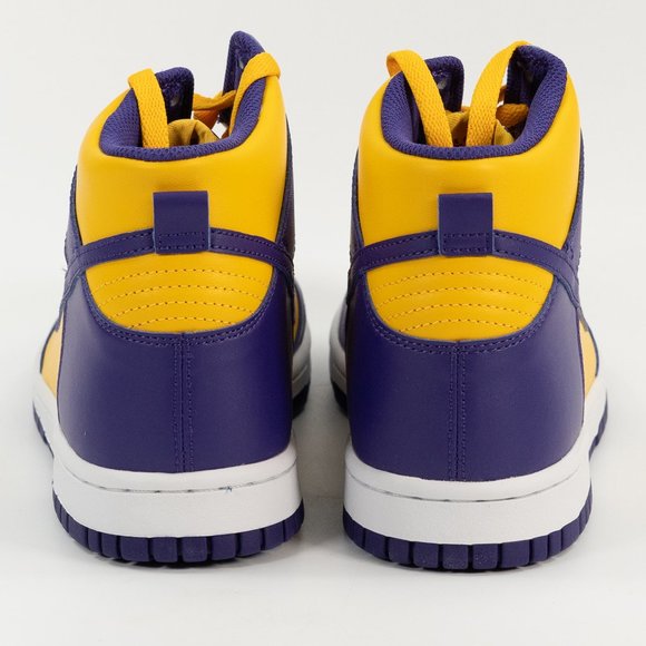 Nike Dunk High GS 'Lakers' DZ4454-500 size 6 Youth 7.5 Women - Picture 7 of 9